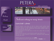 Tablet Screenshot of petera-szklarstwo.pl